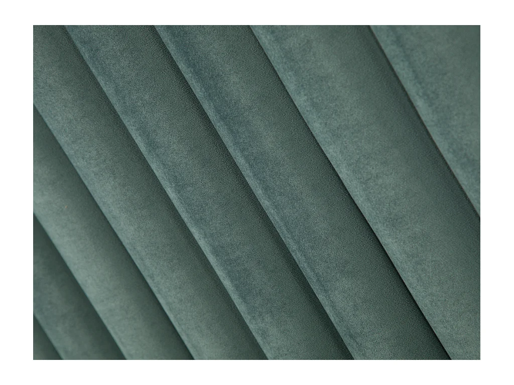 Sänggavel med vertikala sömmar SARAH - 150 cm - Sammet - Grön