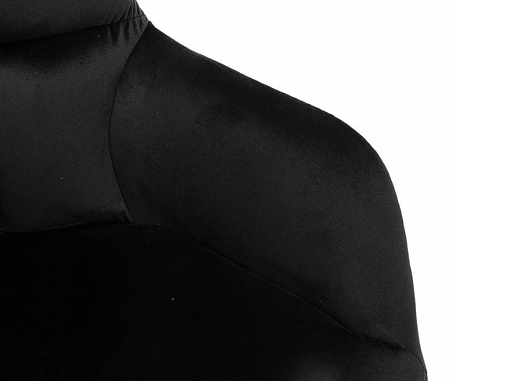 Lot de 2 chaises  avec accoudoirs - Velours et métal - Noir - PEGA de Pascal MORABITO