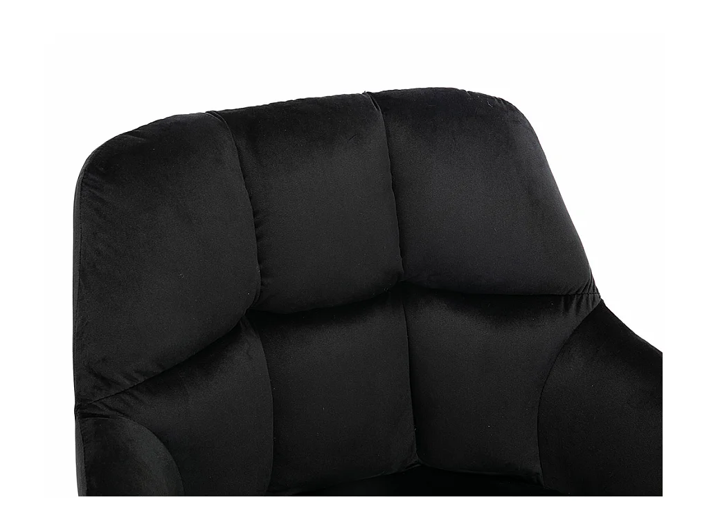 Juego de 2 sillas PEGA de Pascal MORABITO - Con brazos - Terciopelo y metal - Negro