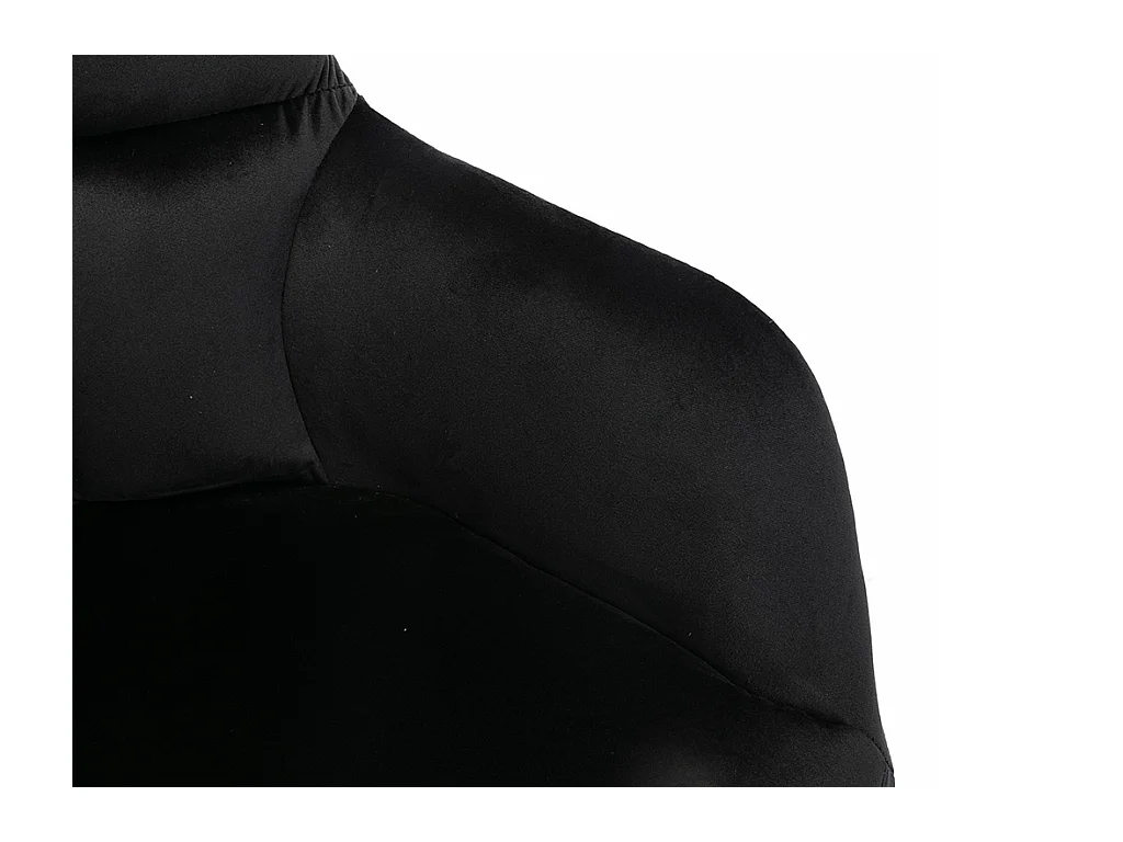 Juego de 2 sillas PEGA de Pascal MORABITO - Con brazos - Terciopelo y metal - Negro