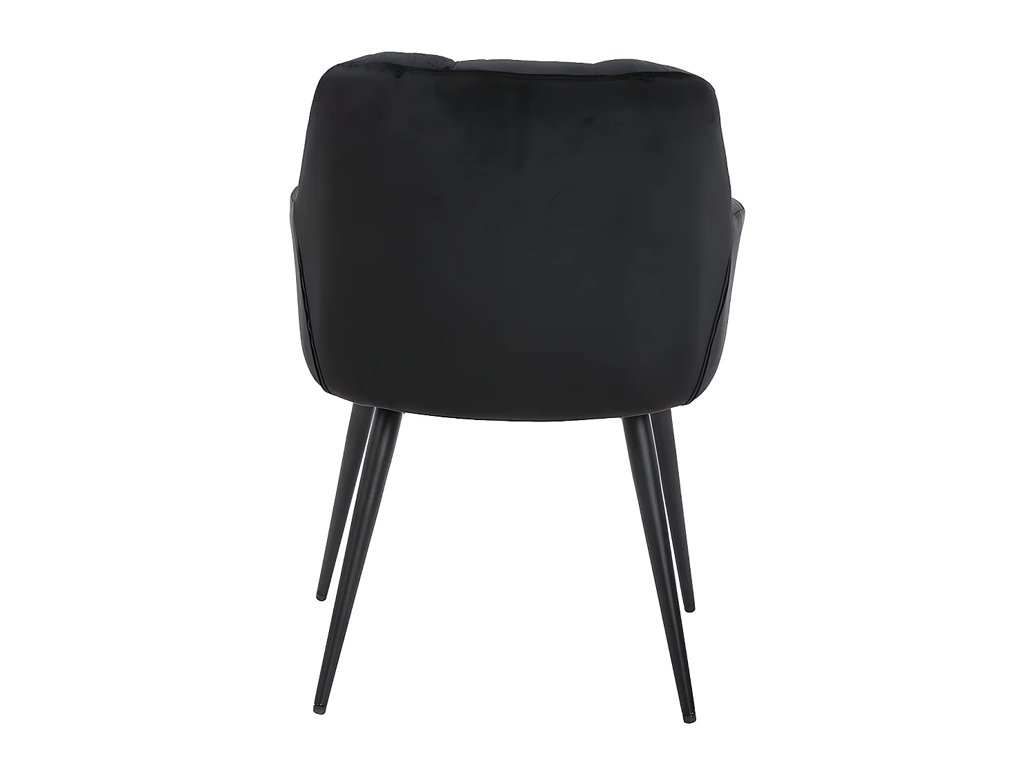 Sedia con braccioli Velluto e Metallo Nero  Lotto di 6 - PEGA di PASCAL MORABITO