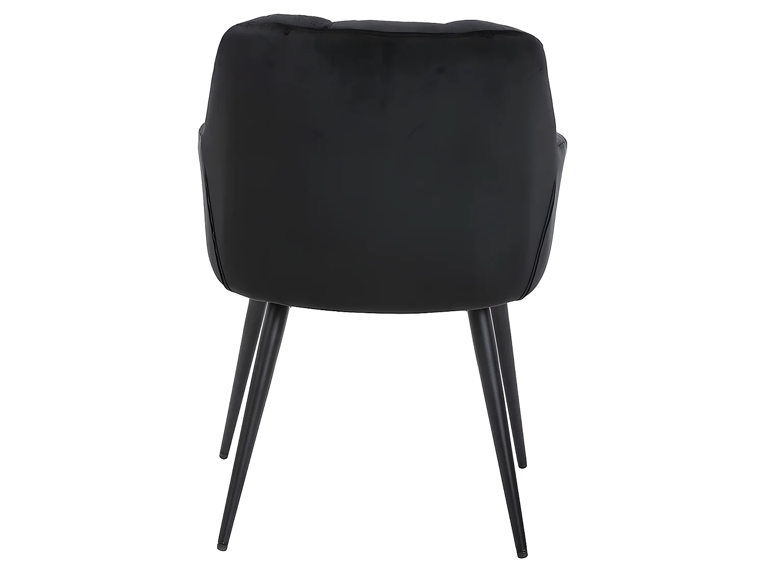 Lot de 6 chaises  avec accoudoirs - Velours et métal - Noir - PEGA de PASCAL MORABITO