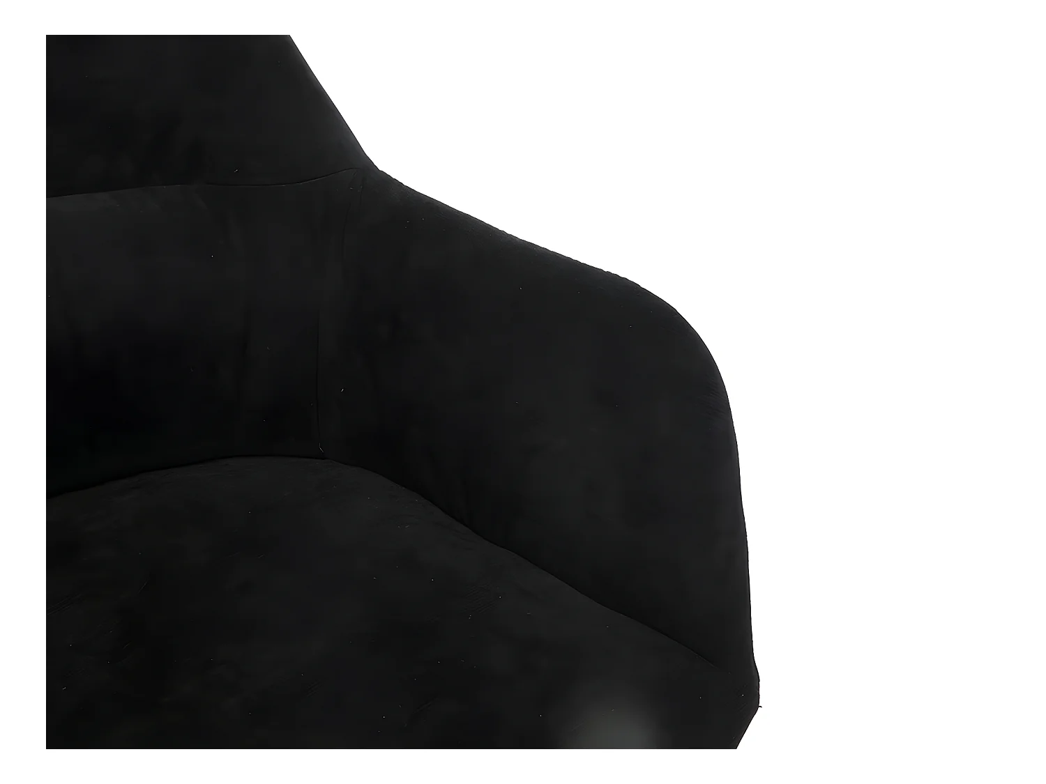 Stuhl 2er-Set - Stoff & Metall - Schwarz - HEKA