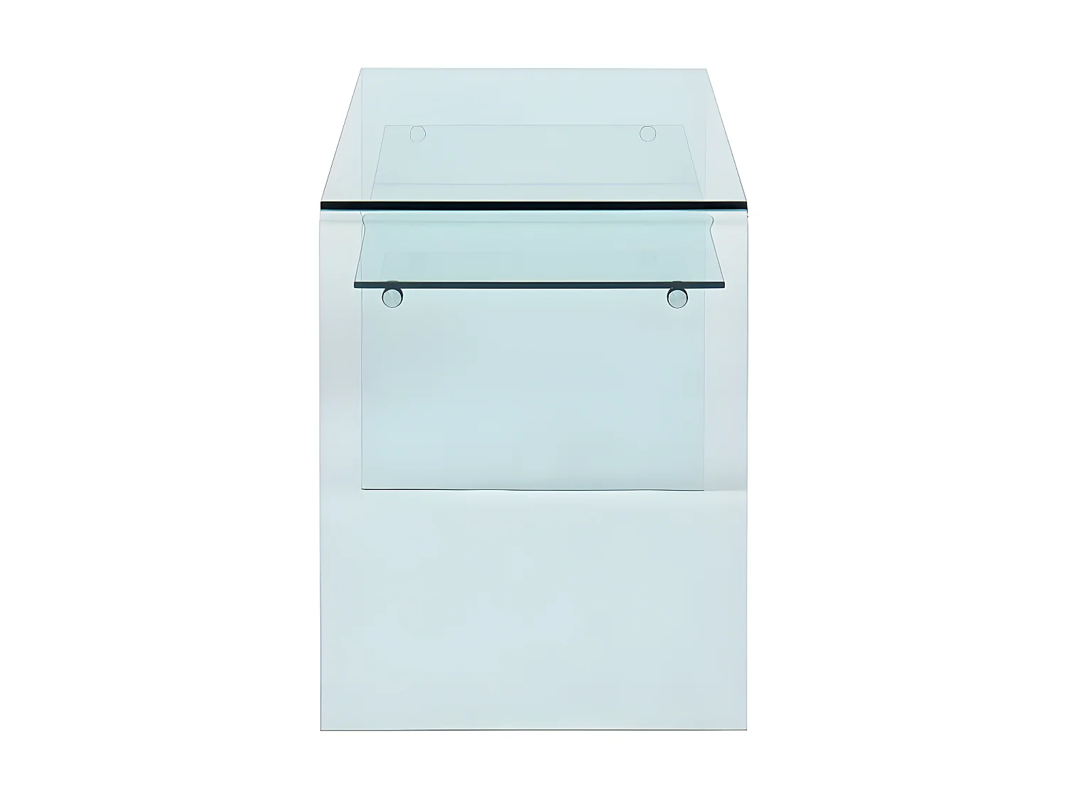 Bureau STILEOS - 1 niche - Verre trempé