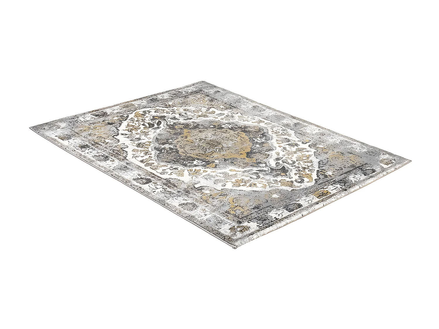 Tappeto 160 x 230 cm Beige e Giallo Vintage Orientale - AGRA