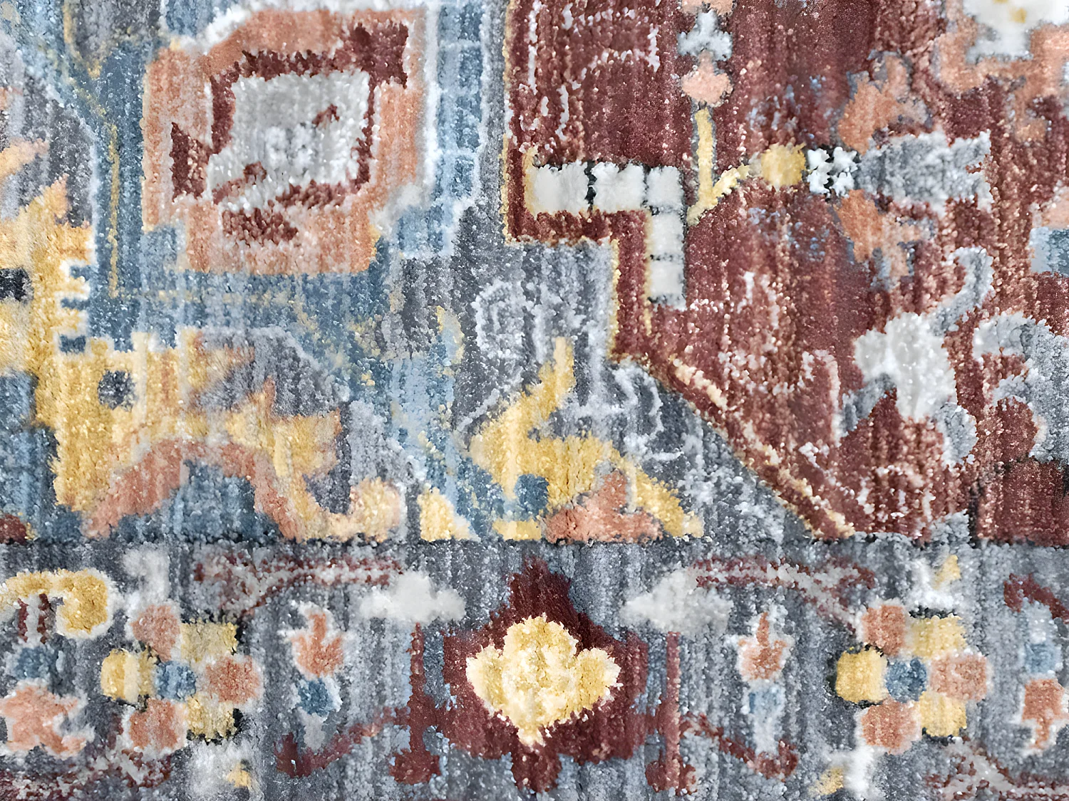 Tapis oriental - 160 x 230 cm - Rouge et bleu - KALYAN