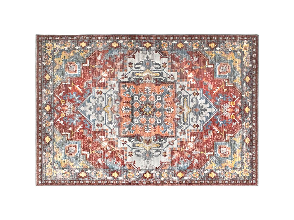 Teppich orientalisch - 200 x 290 cm - Rot & Blau - KALYAN günstig online kaufen