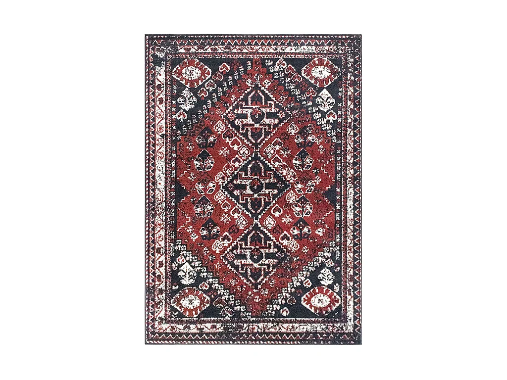 Tapijt Oosterse stijl SYLHET - 200x290cm - Rood en zwart
