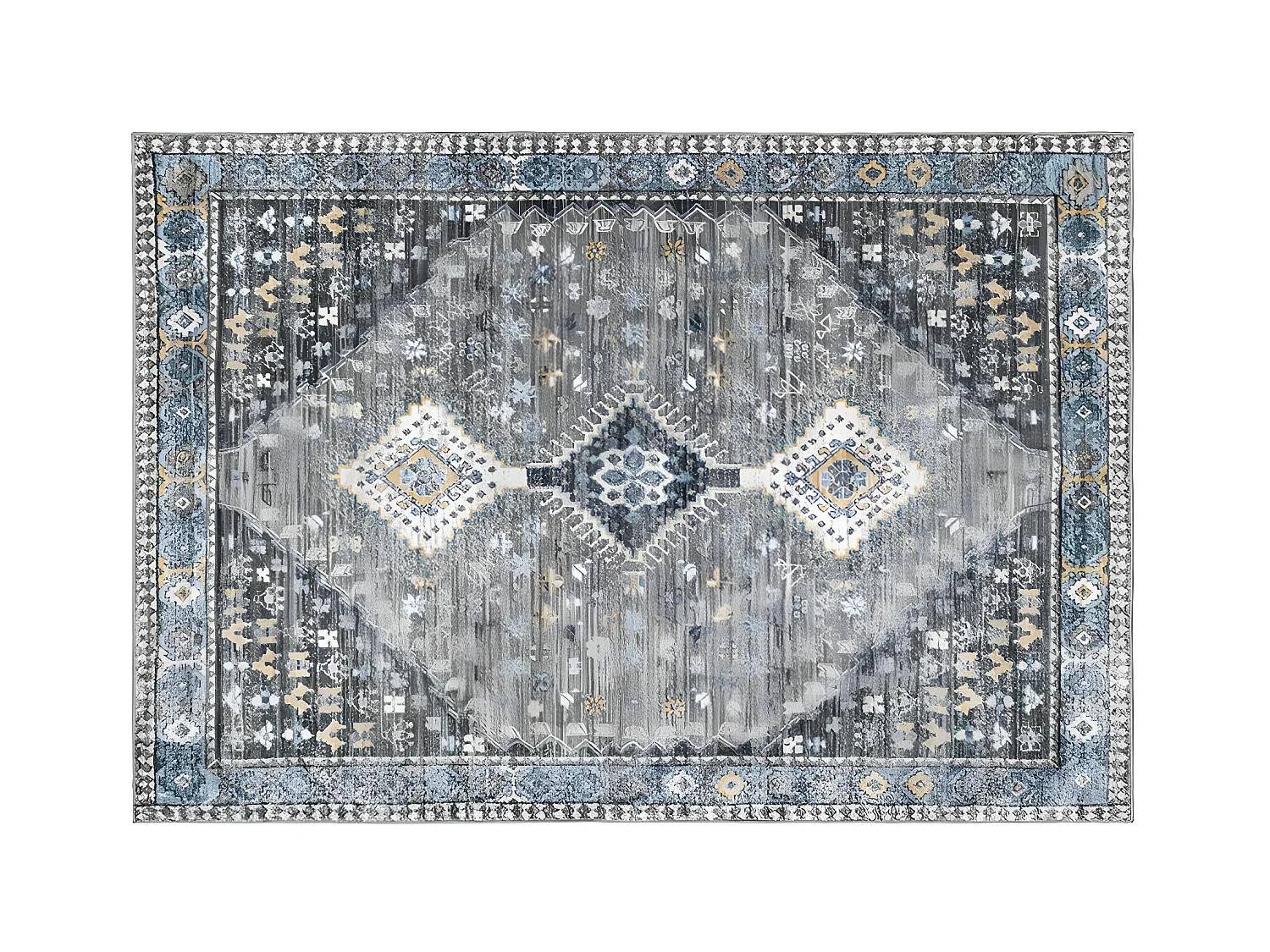 Teppich Vintage - Polypropylen - 200 x 290 cm - Grau - CLOSSY