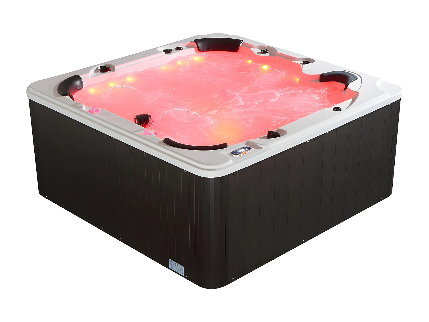 Spa de 6 lugares branco com acessórios 128 jatos C220 x L220 x A97 cm, sistema Balboa, Gama Prestígio - COMINO