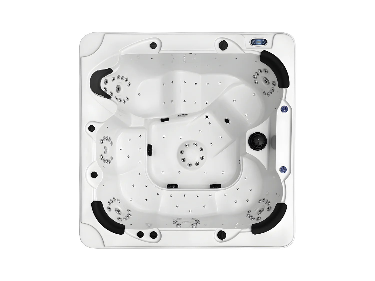 Spa 6 posti 128 getti Sistema Balboa L220 x P220 x H97 cm Bianco Gamma Prestige - COMINO