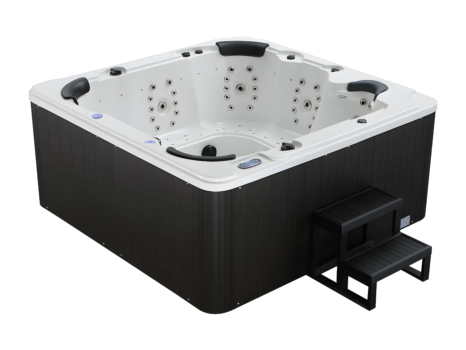 Spa 6 places blanc avec accessoires - Gamme Prestige COMINO - 128 jets - L220 x P220 x H97cm - système Balboa