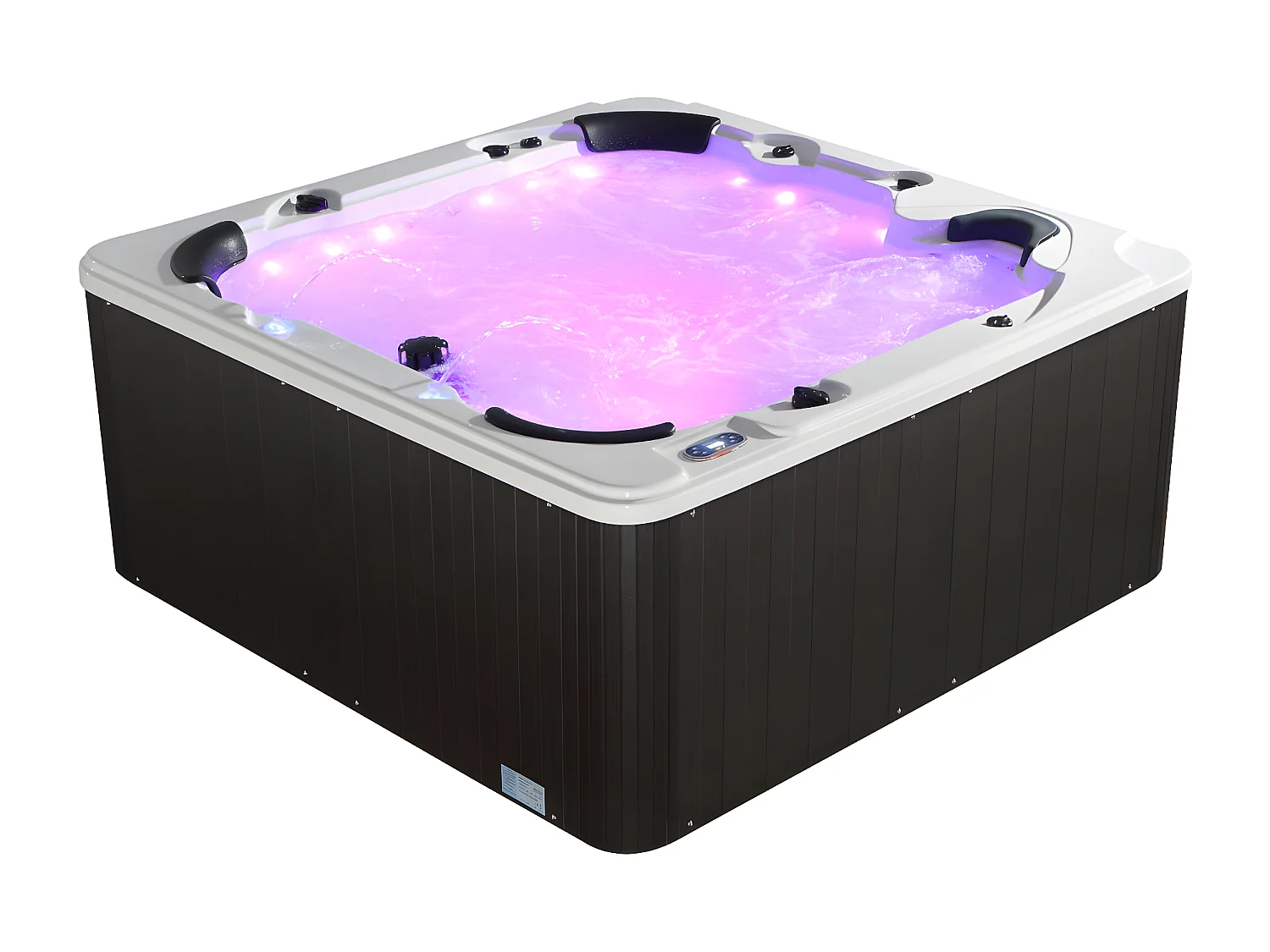 Spa 6 places blanc avec accessoires - Gamme Prestige COMINO - 128 jets - L220 x P220 x H97cm - système Balboa