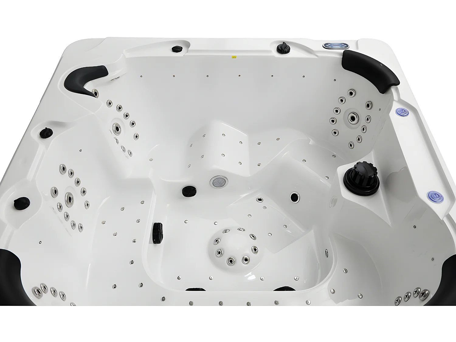 Spa 6 places blanc avec accessoires - Gamme Prestige COMINO - 128 jets - L220 x P220 x H97cm - système Balboa