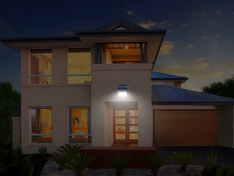 Projecteur solaire - 62 leds avec détecteur de mouvement VINCA - 500 Lumens - Noir