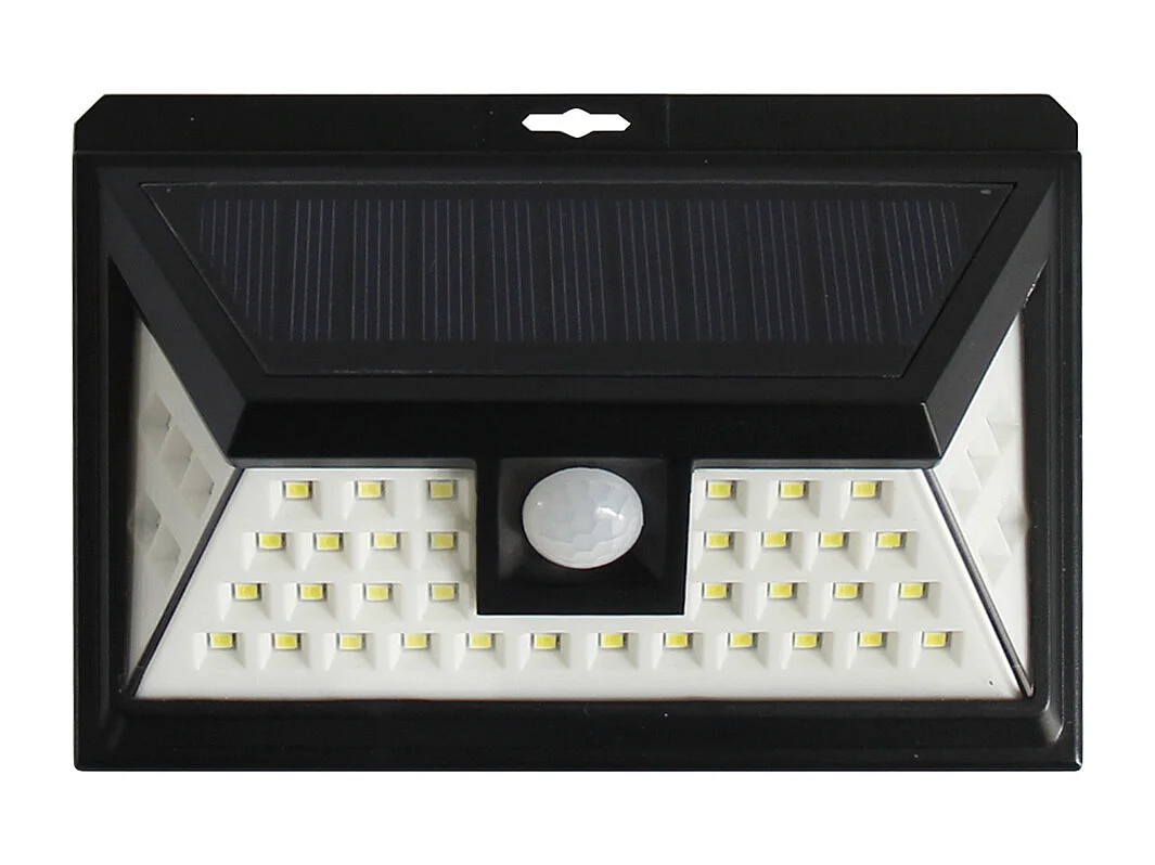 Projecteur solaire - 48 leds avec détecteur de mouvement DORIA - 250 Lumens - Noir