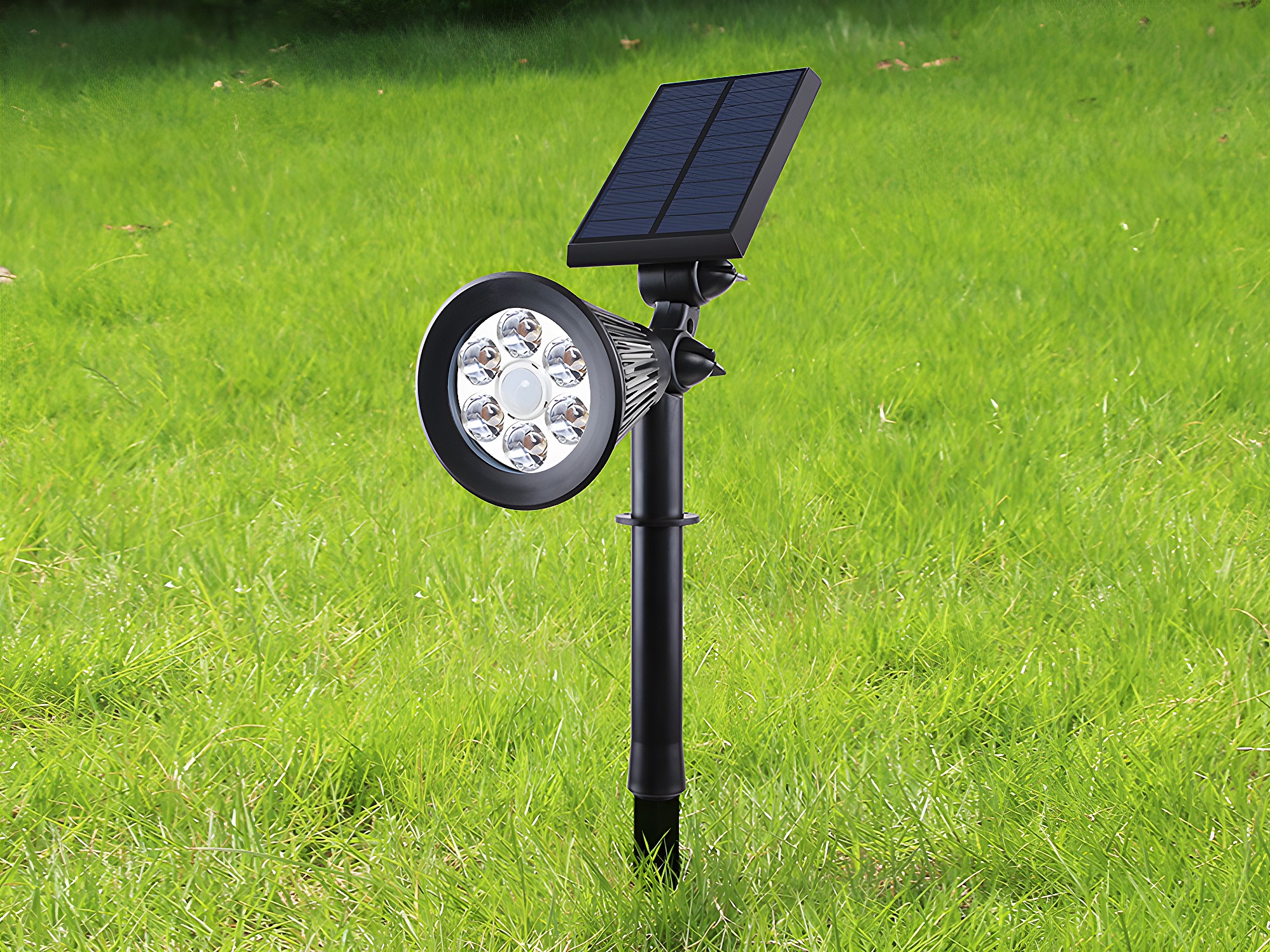 luce esterna a energia solare con rilevatore di movimento