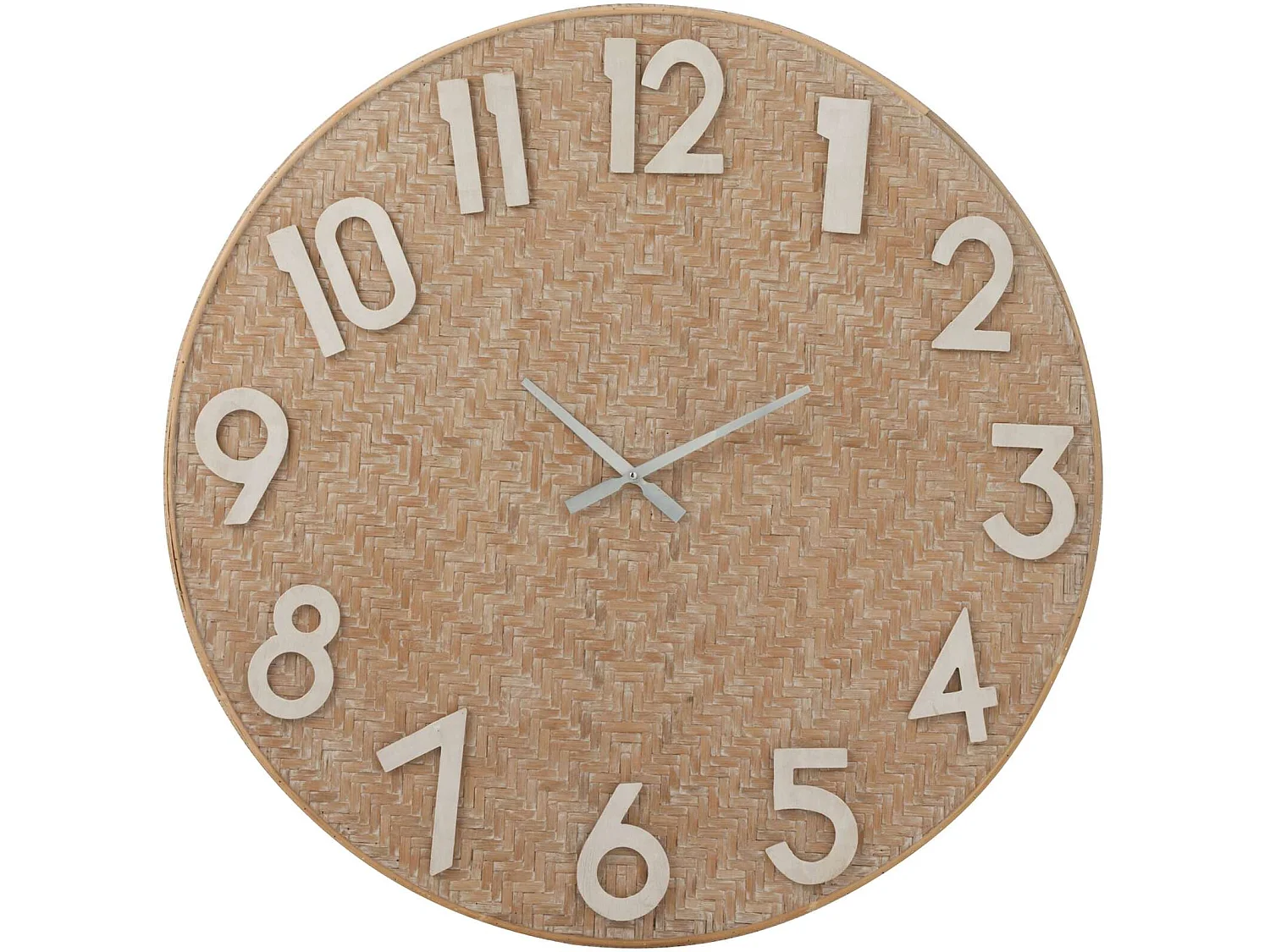 Horloge murale Salona en Rotin