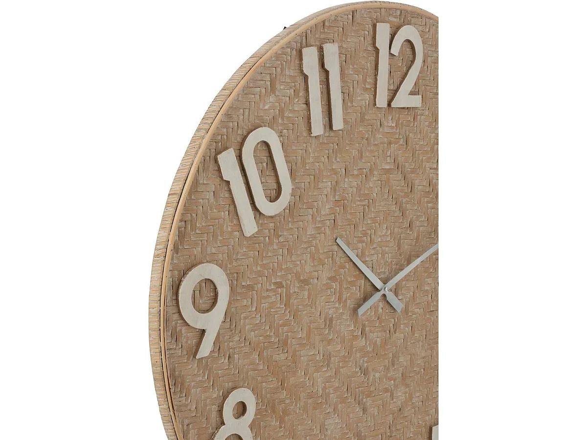 Horloge murale Salona en Rotin