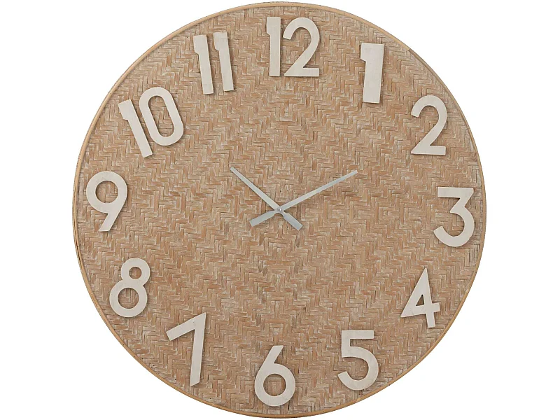 Horloge murale Salona en Rotin