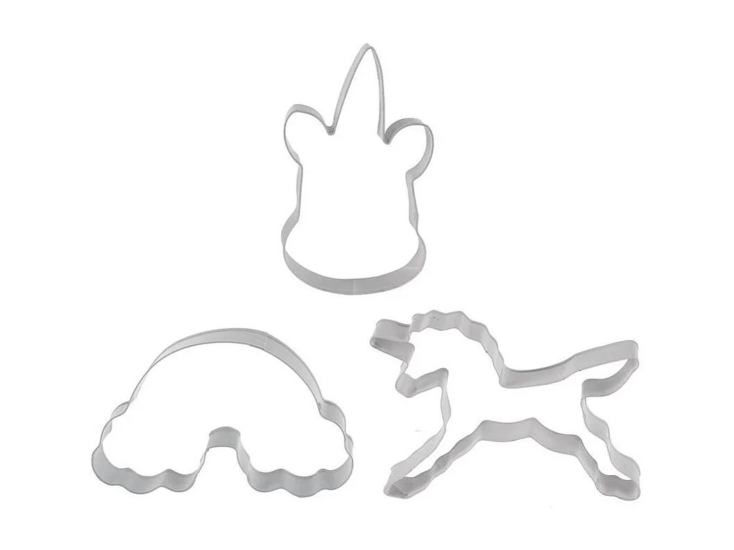 Emporte-pièces en métal licorne (Lot de 2)