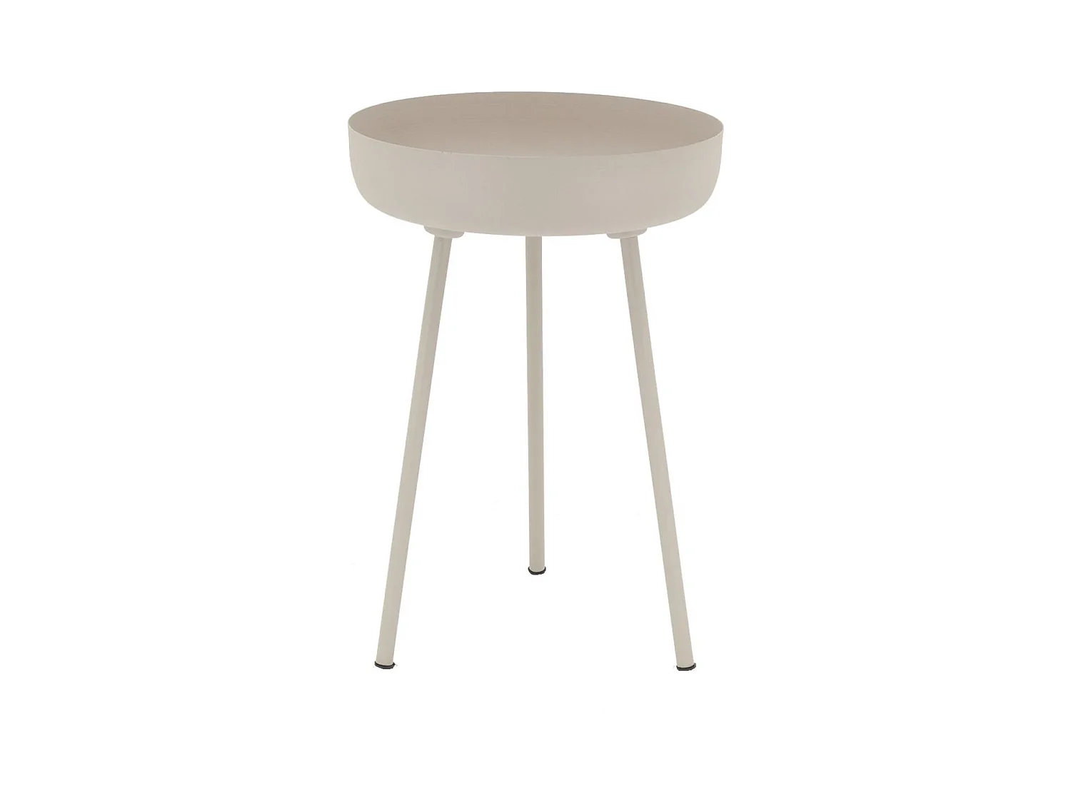 Table d'appoint ronde en métal
