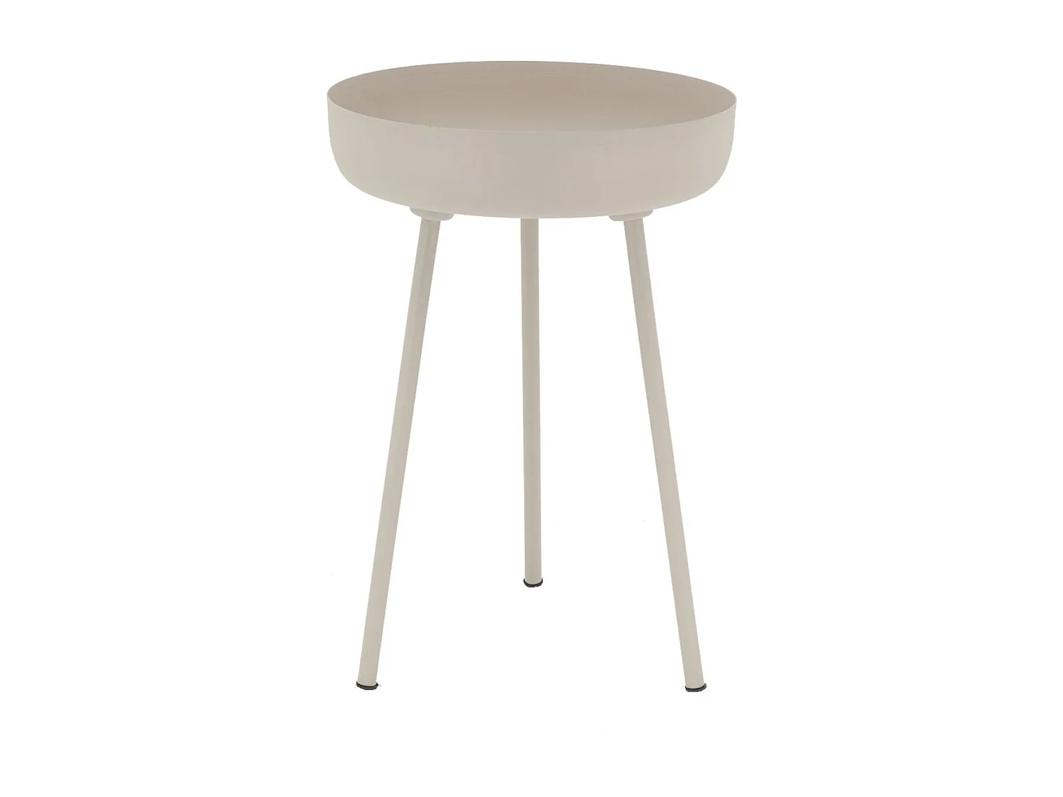 Table d'appoint ronde en métal