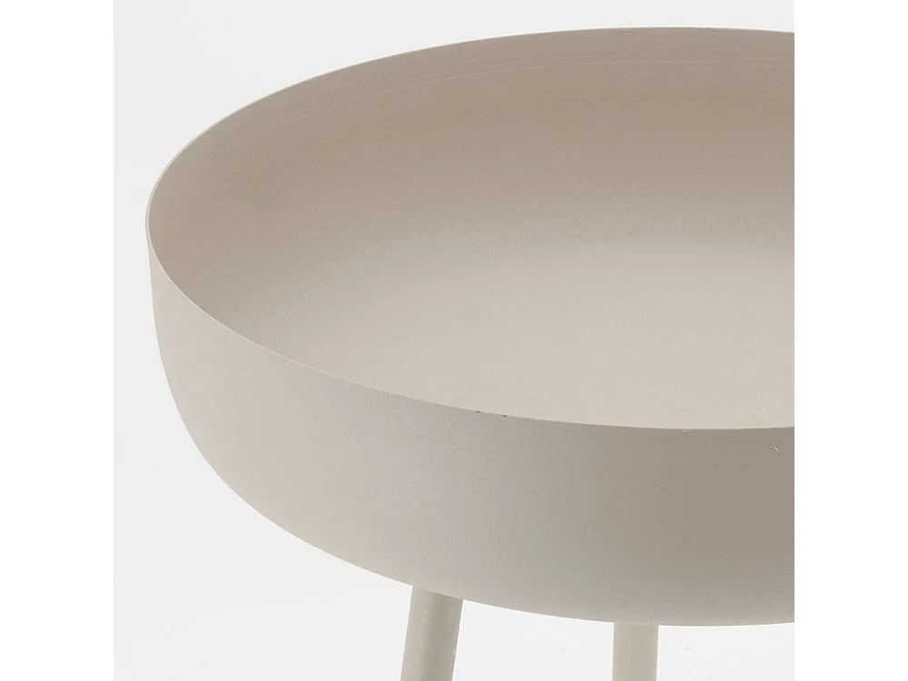 Table d'appoint ronde en métal