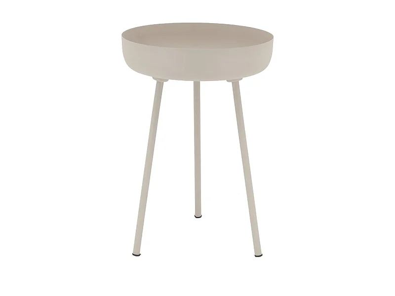 Table d'appoint ronde en métal