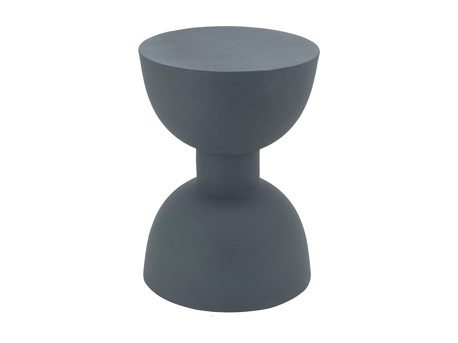 Table d'appoint ronde en métal Sablier