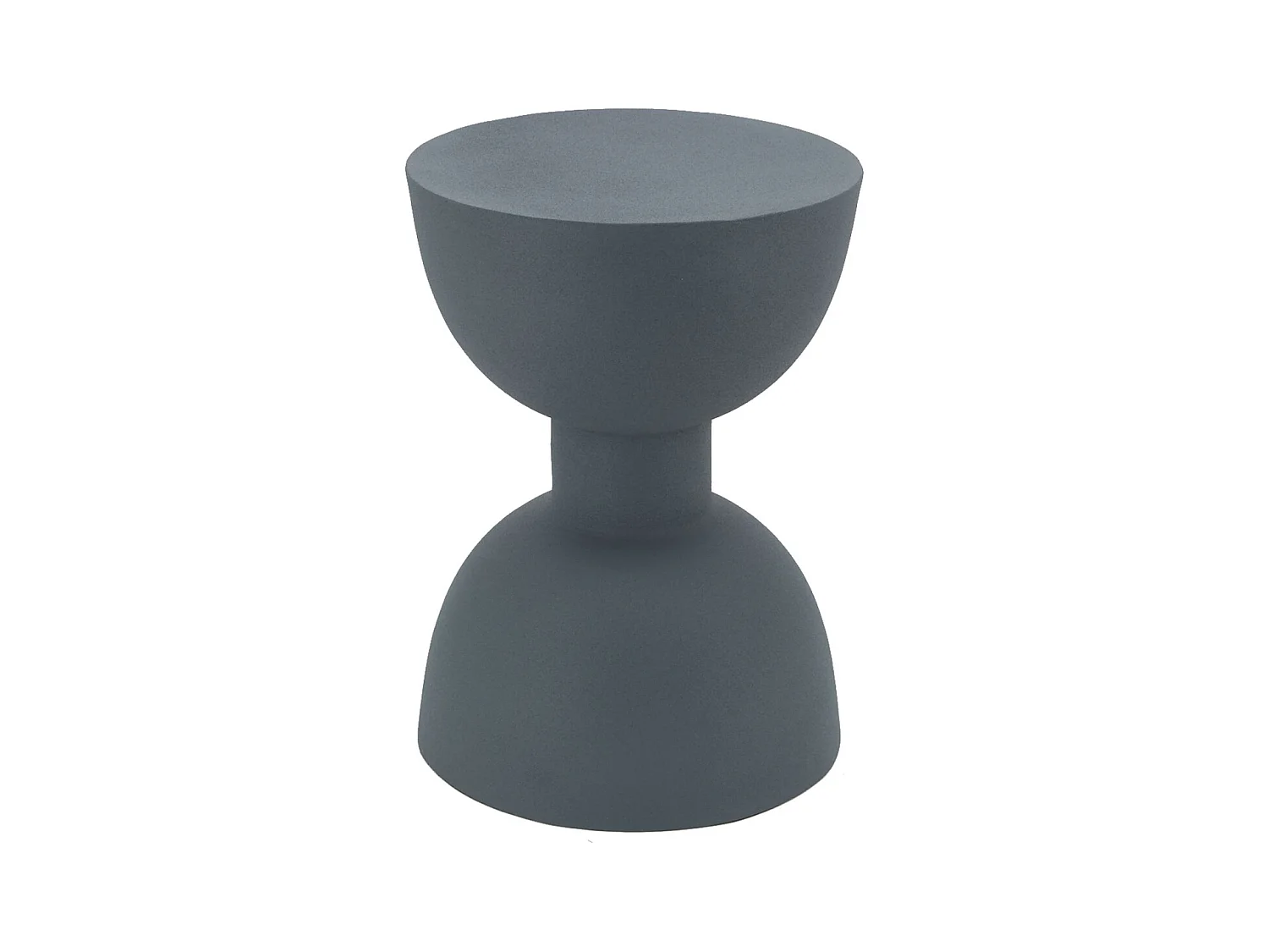 Table d'appoint ronde en métal Sablier