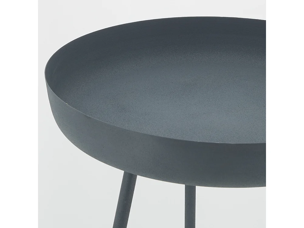 Table d'appoint ronde en métal