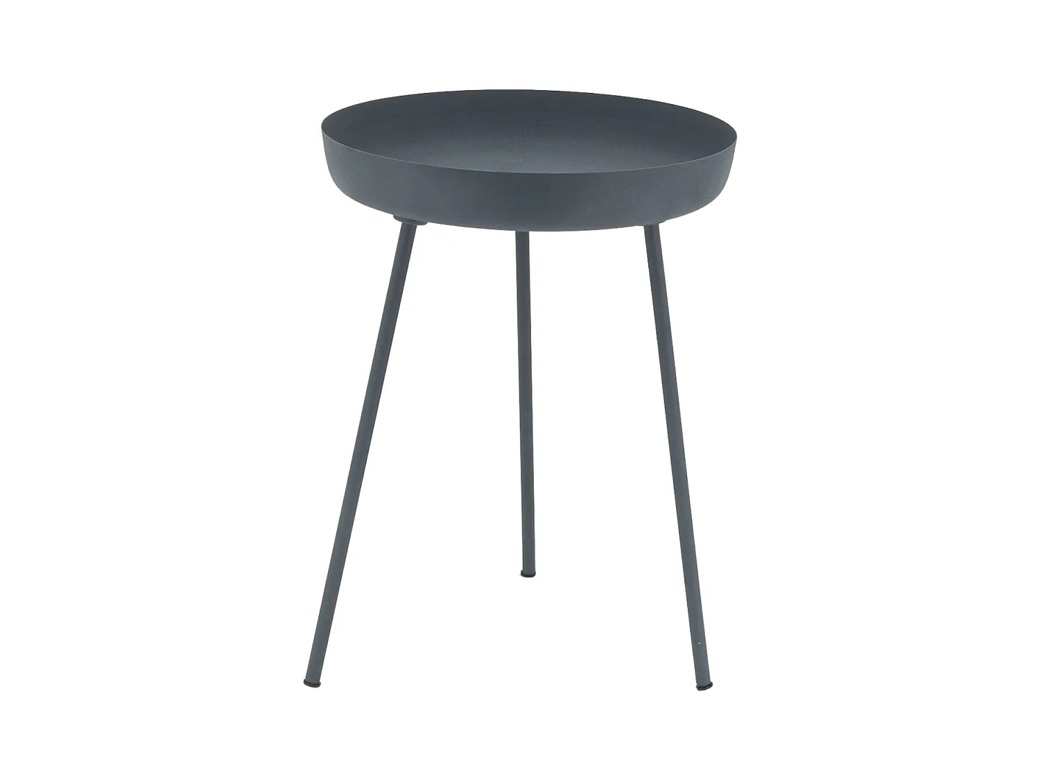 Table d'appoint ronde en métal