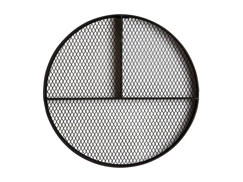 Etagère ronde murale fond grillagé