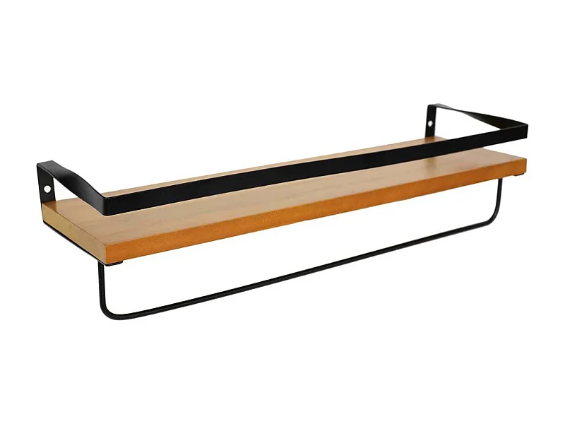 Étagère Murale en Bois "Industriel" 44cm Marron