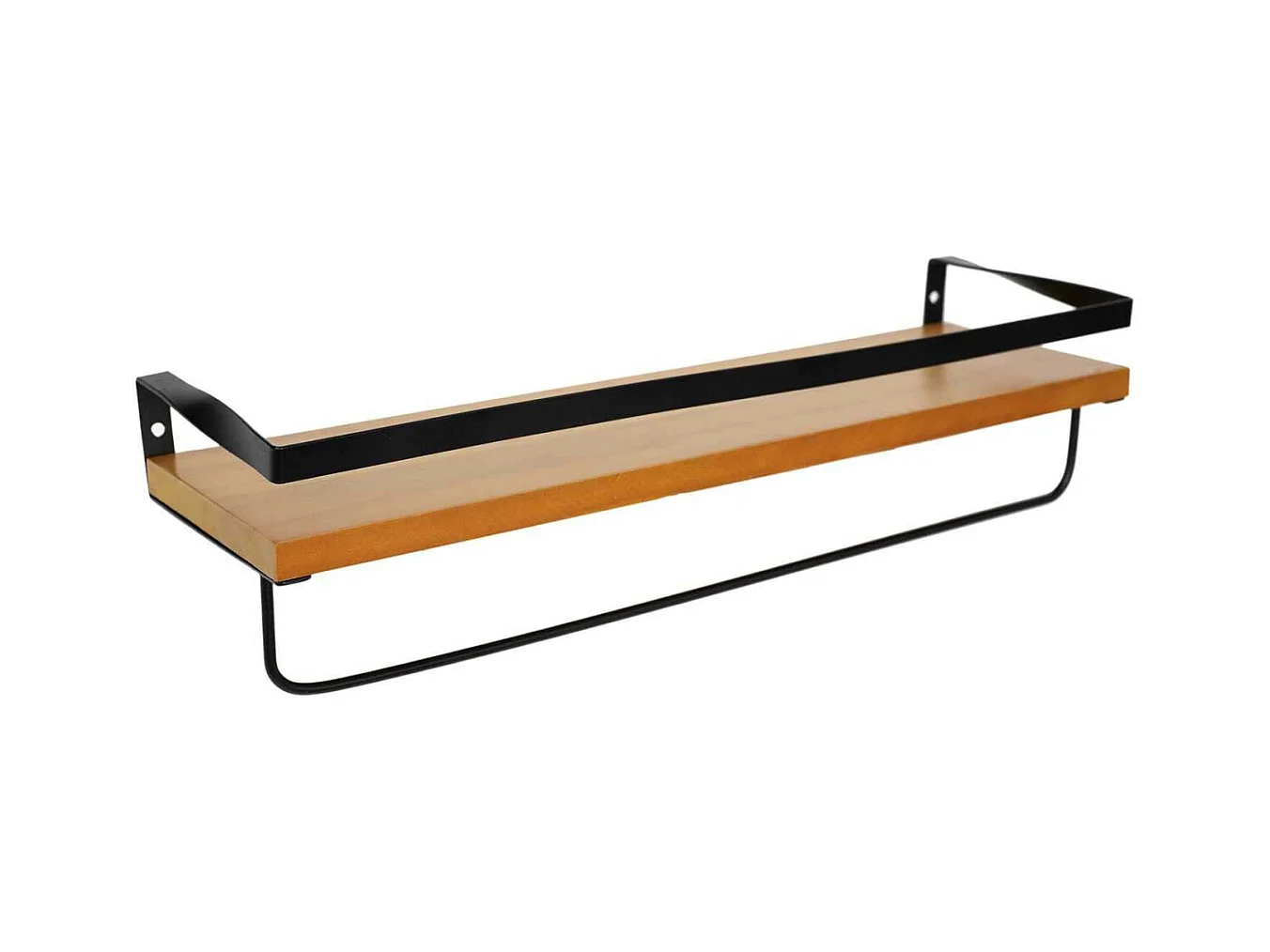Étagère Murale en Bois "Industriel" 44cm Marron