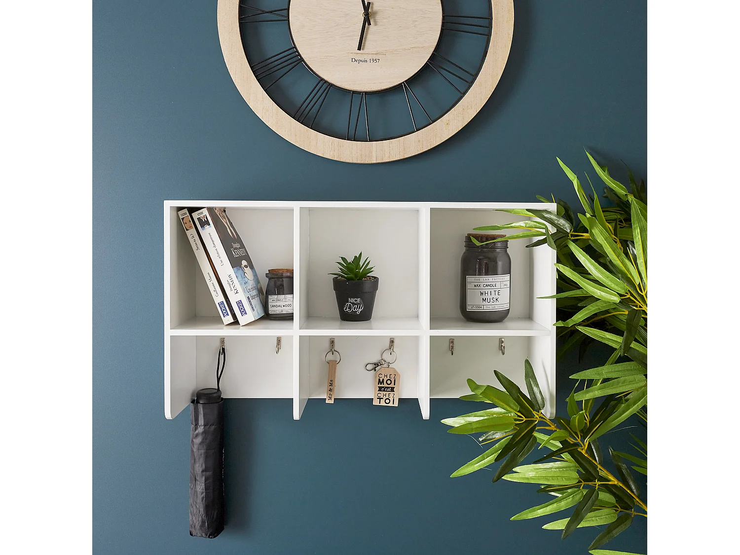 Etagere Murale Blanche Blanc