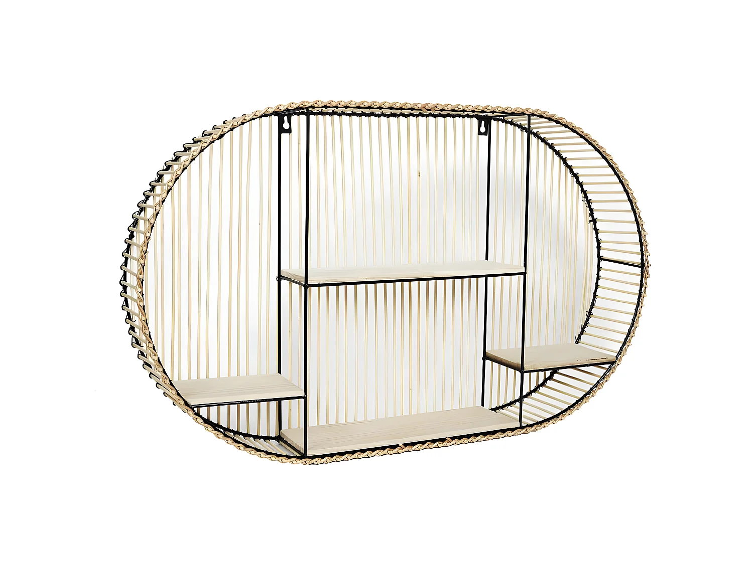 Etagère murale ovale Java