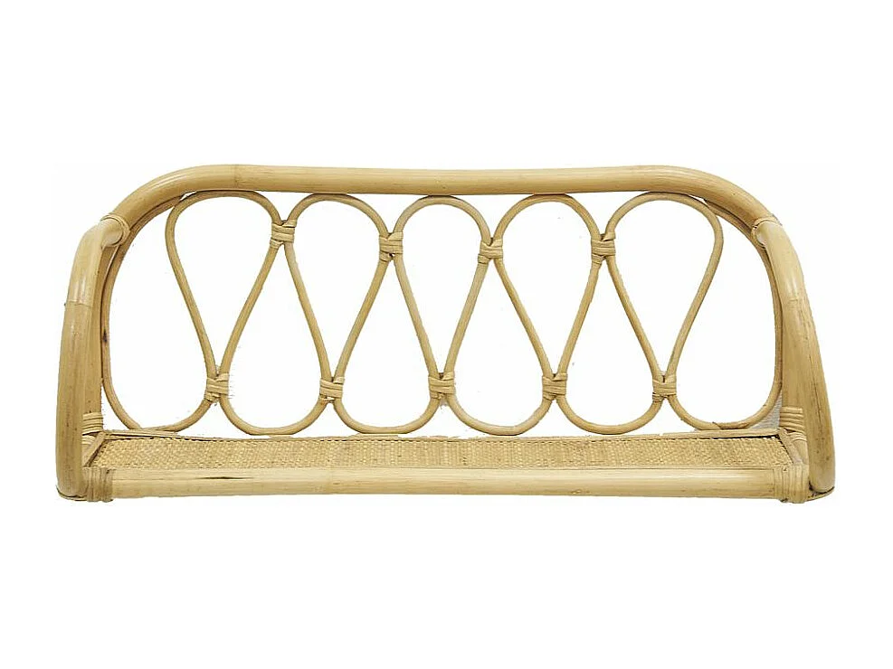 Etagère murale en rotin naturel 1 niveau