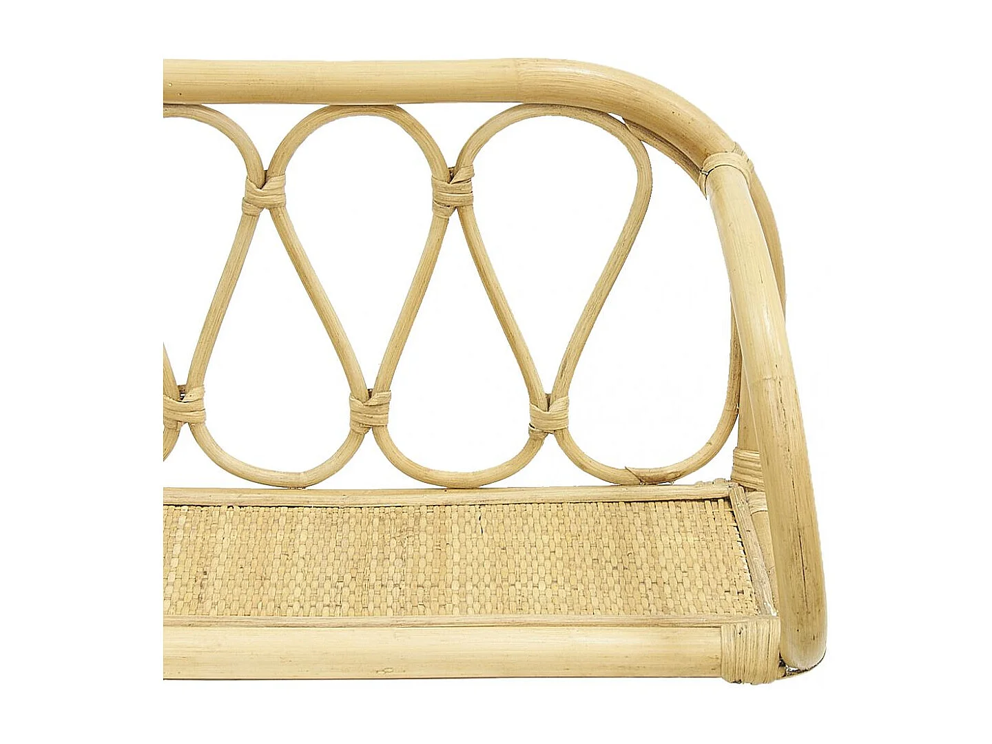 Etagère murale en rotin naturel 1 niveau