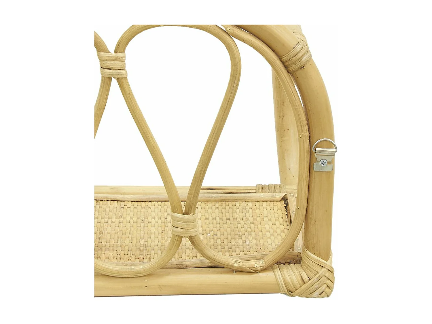 Etagère murale en rotin naturel 1 niveau