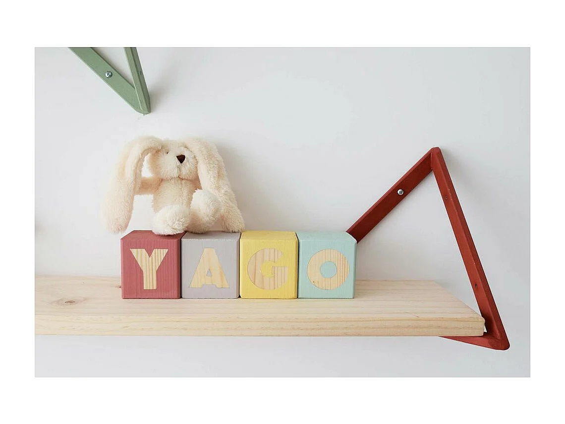 Etagère tablette murale en pin brut 90 x 25 cm