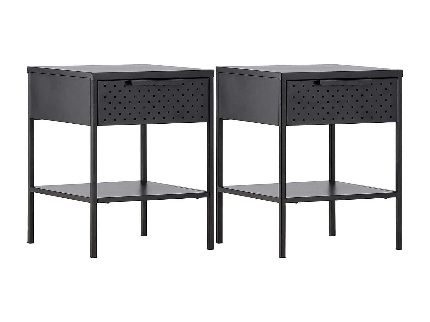 Table de chevet en acier Sacramento