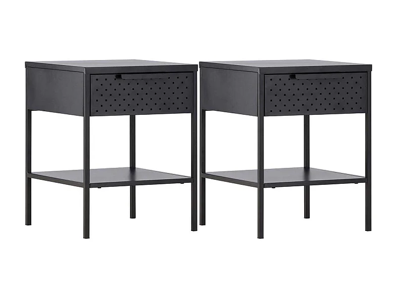 Table de chevet en acier Sacramento