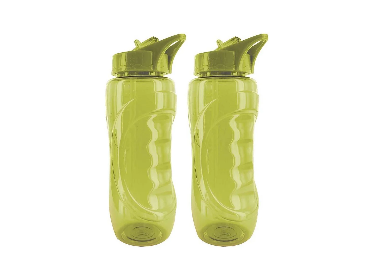 Gourde de sport bouchon avec paille 900 ml (Lot de 2) Vert
