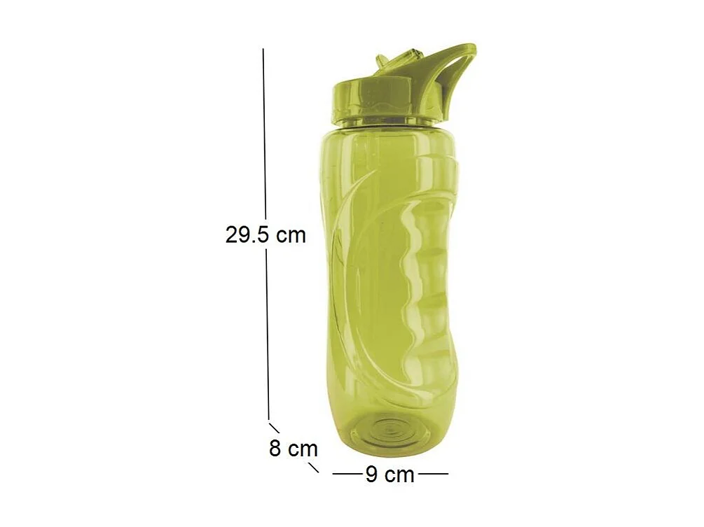 Gourde de sport bouchon avec paille 900 ml (Lot de 2) Vert