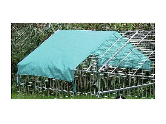 Enclos extérieur zingué avec bâche
