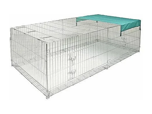 Außengehege mit Dach