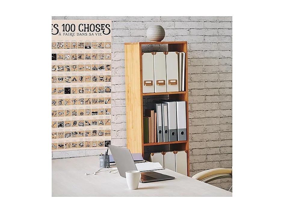 Poster à gratter Les 100 choses à faire dans sa vie