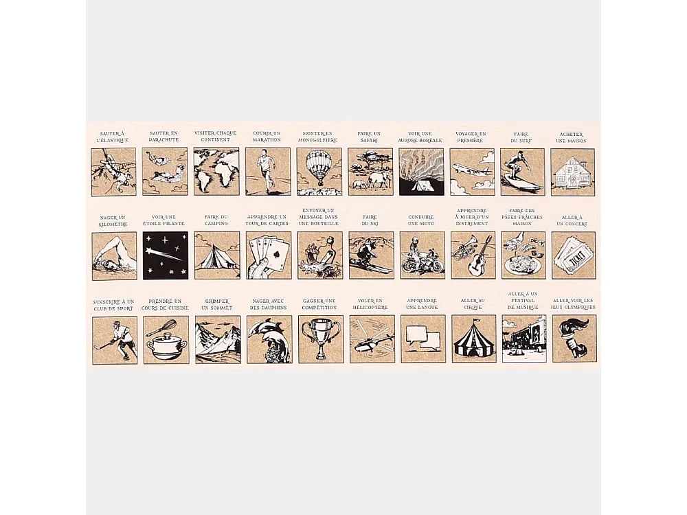 100 Dinge zu tun zum Rubbeln Poster